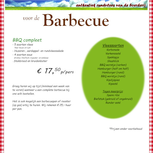 BBQ compleet bestellen
